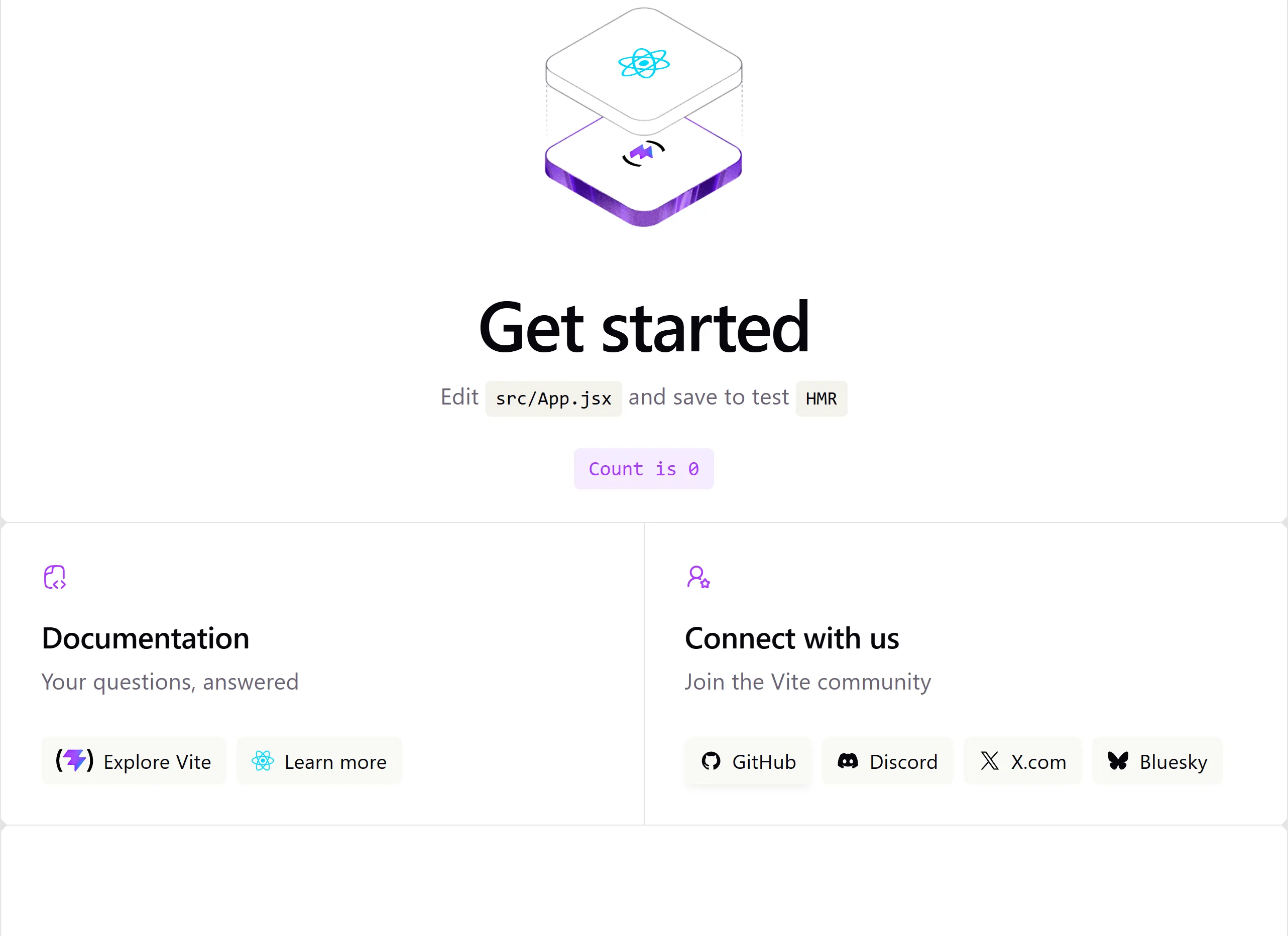 React in Vite with Vanilla JavaScript